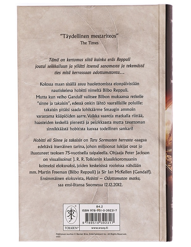 Hobitti, eli Sinne ja takaisin - Tolkien, J. R. R. - Kirja lahjaksi - 10105324934 - 1