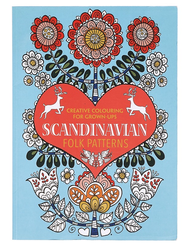 Scandinavian Folk Patterns: Creative Colouring for Grown-ups - Lastenkirjat - 10105324967 - 0