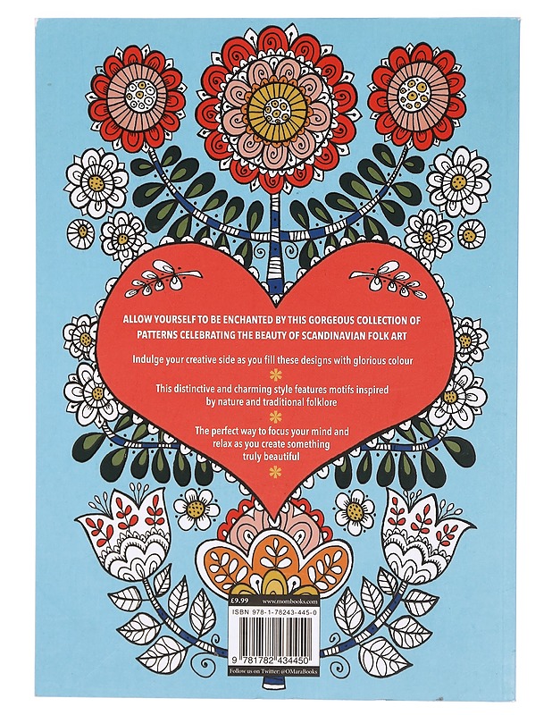 Scandinavian Folk Patterns: Creative Colouring for Grown-ups - Lastenkirjat - 10105324967 - 1