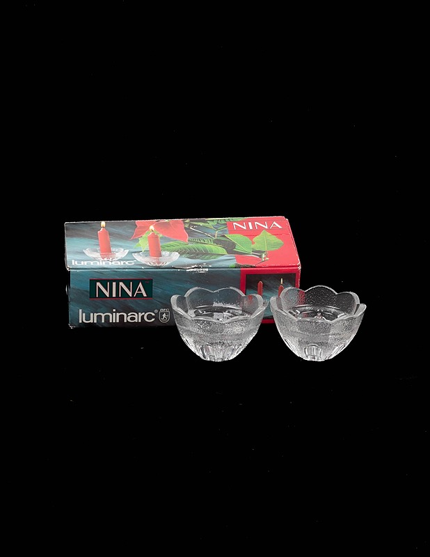 LUMINARC Nina kynttilänjalka, 2 kpl - Kynttilänjalat - 10105325191 - 0
