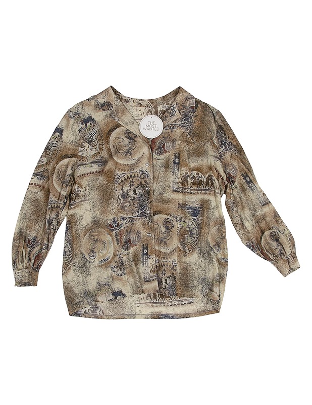 Kuviollinen kauluspaita - Naisten paidat ja topit - 10105325322 - 0