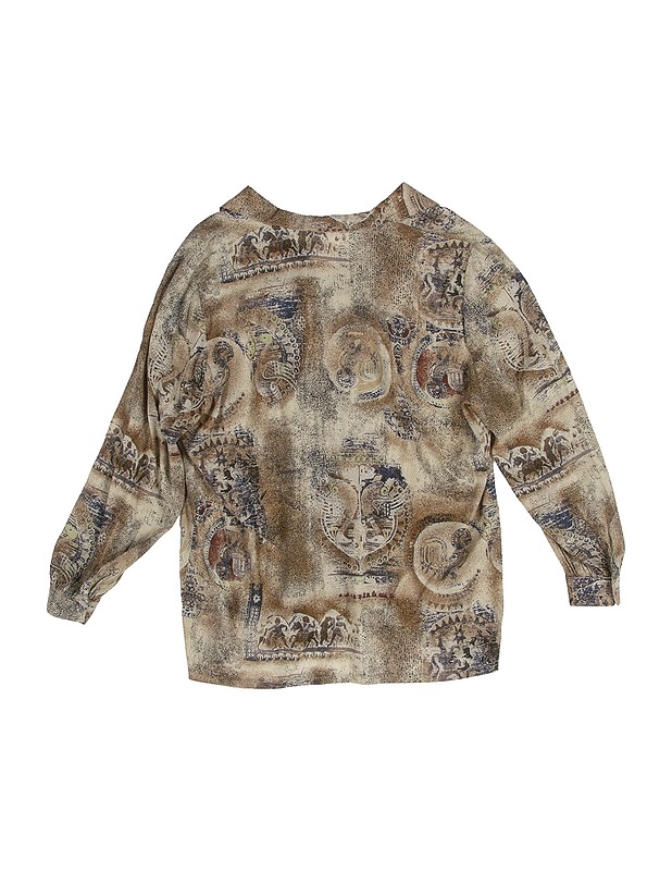 Kuviollinen kauluspaita - Naisten paidat ja topit - 10105325322 - 1