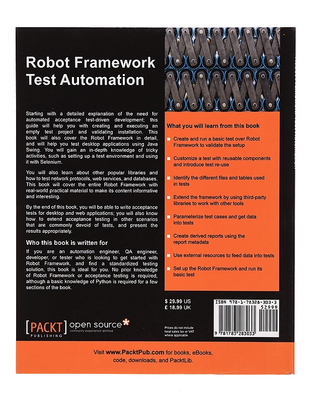 Robot framework test automation - Sumit Bisht - Tietokirjat ja oppaat - 10105325602 - 1