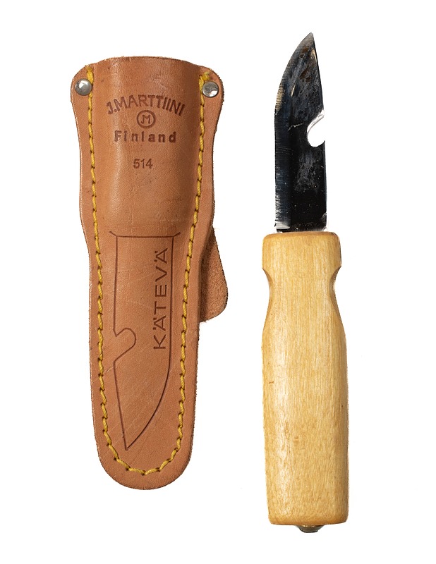 KÄTEVÄ puukko nahkakotelolla - Muut urheiluvälineet ja vapaa-aika - 10105325850 - 0