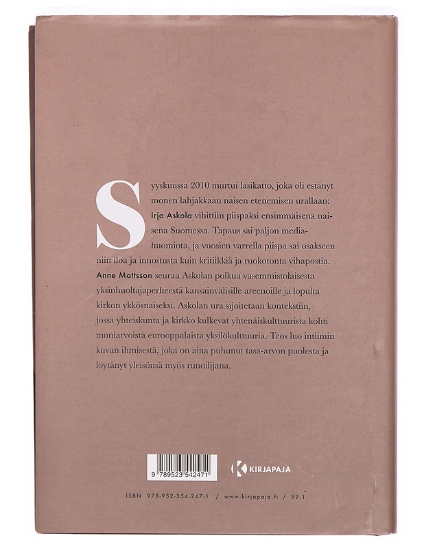 Irja Askola : elämäkerta - Anne Mattsson - Elämäkerrat ja muistelmat - 10105325859 - 1