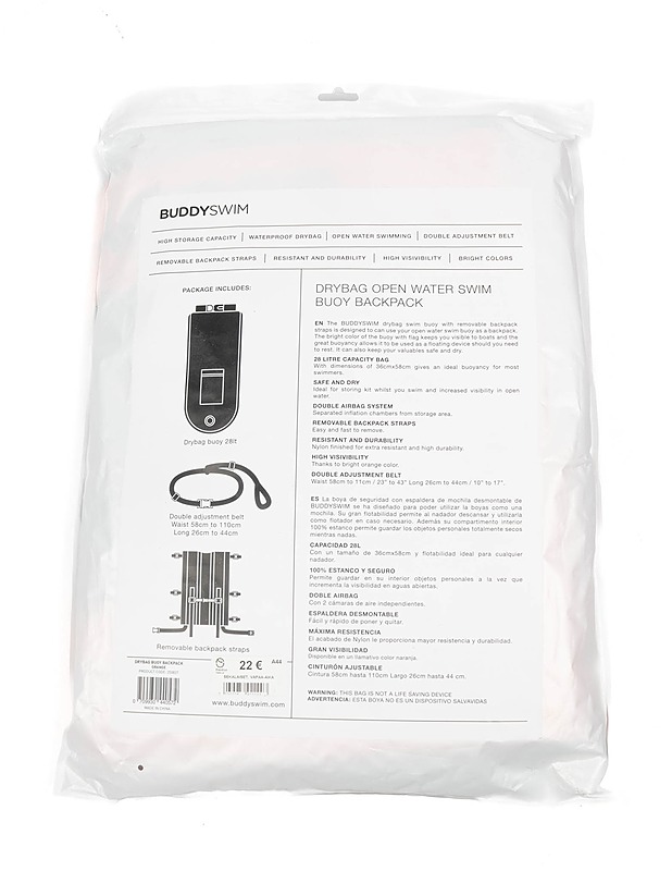 BUDDYSWIM  28L kuivapussi - Muut urheiluvälineet ja vapaa-aika - 10105325985 - 1