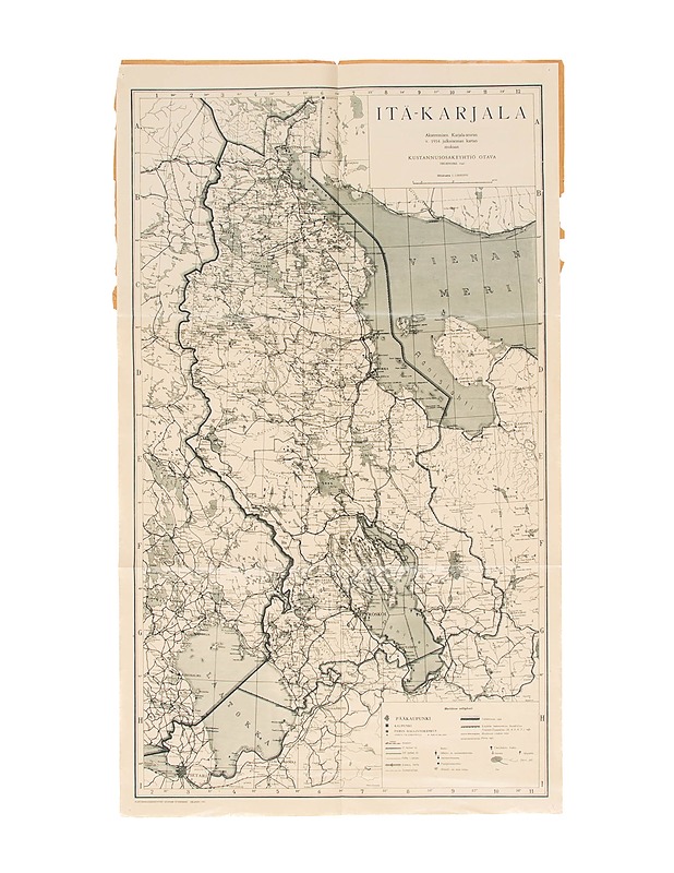 Itä-Karjalan kartta  - Koriste-esineet - 10105326132 - 0