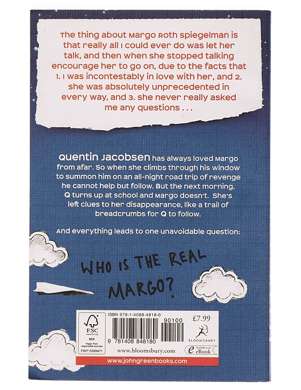 Paper Towns - John Green - Romaanit ja novellit - 10105326308 - 1