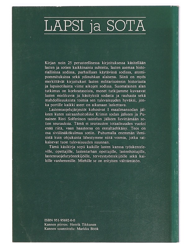 Lapsi ja sota - Tietokirjat ja oppaat - 10105326498 - 1