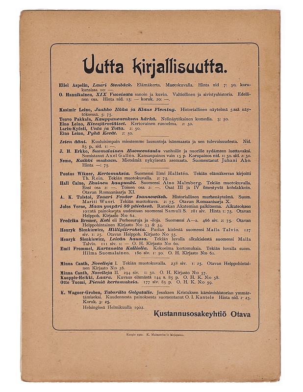 XIX vuosisata sanoin ja kuvin n:o 30-31 - Historiakirjat - 10105326813 - 1