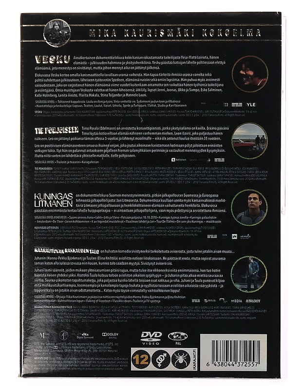 Mika Kaurismäki kokoelma: Vesku, Tie pohjoiseen, Kuningas Litmanen, Haarautuvan rakkauden talo - DVD - DVD-elokuvat - 10105327130 - 1