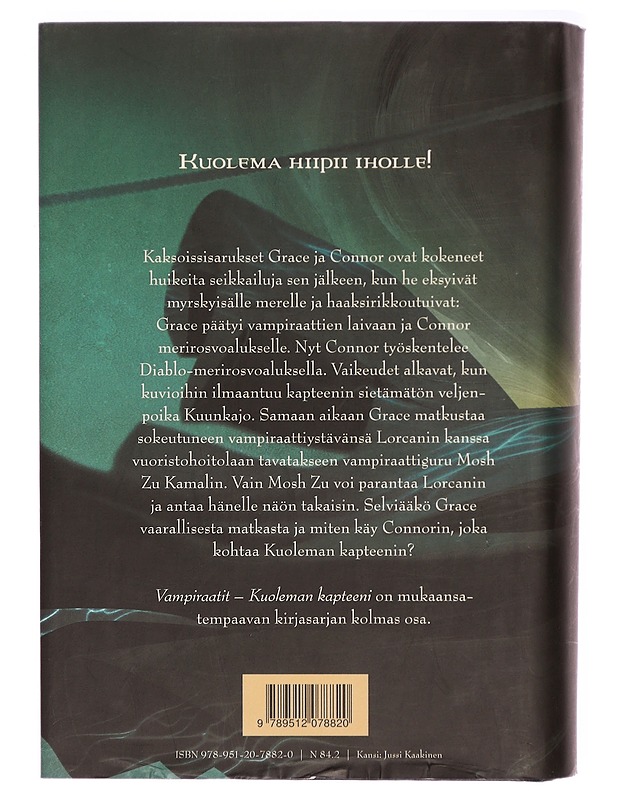 Vampiraatit. [3], Kuoleman kapteeni - Somper, Justin - Nuorten kirjat - 10105327164 - 1