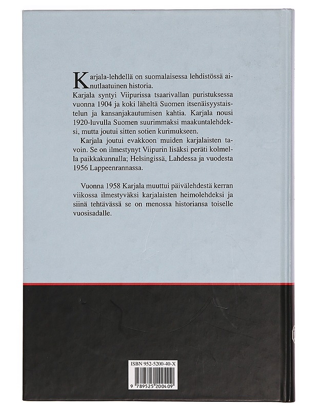 Sata vuotta Karjalan puolesta / Karjala-lehti 1904-2004 - Antti O. Arponen - Historiakirjat - 10105327240 - 1