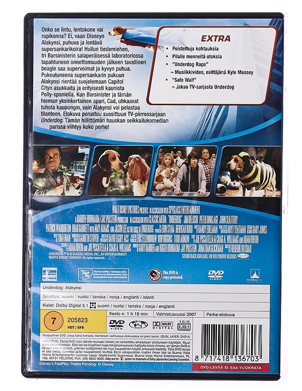Underdog alakynsi - DVD - DVD-elokuvat - 10105327573 - 1