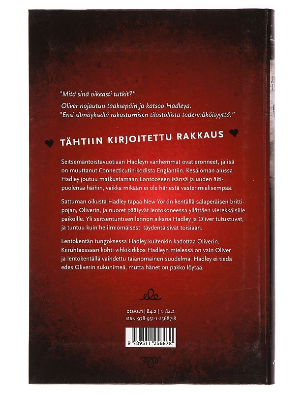 Tilastollinen todennäköisyys kohdata se ainoa oikea - Smith, Jennifer E. - Romaanit ja novellit - 10105327640 - 1