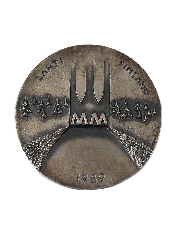 SPORRONG Lahti MM 1989 pöytämitali - Koriste-esineet - 10105328080 - 0