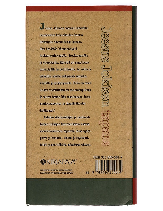 Jeesus Jokisen tapaus - Risto Saarinen - Romaanit ja novellit - 10105328614 - 1