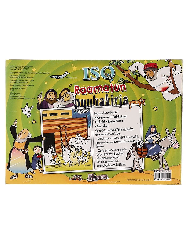 Iso Raamatun puuhakirja - Marja Sevon - Lastenkirjat - 10105328621 - 1