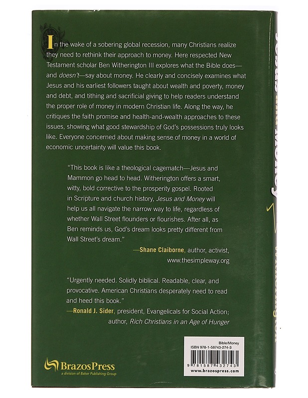 Jesus and money : a guide for times of financial crisis - III Ben Witherington - Tietokirjat ja oppaat - 10105328661 - 1