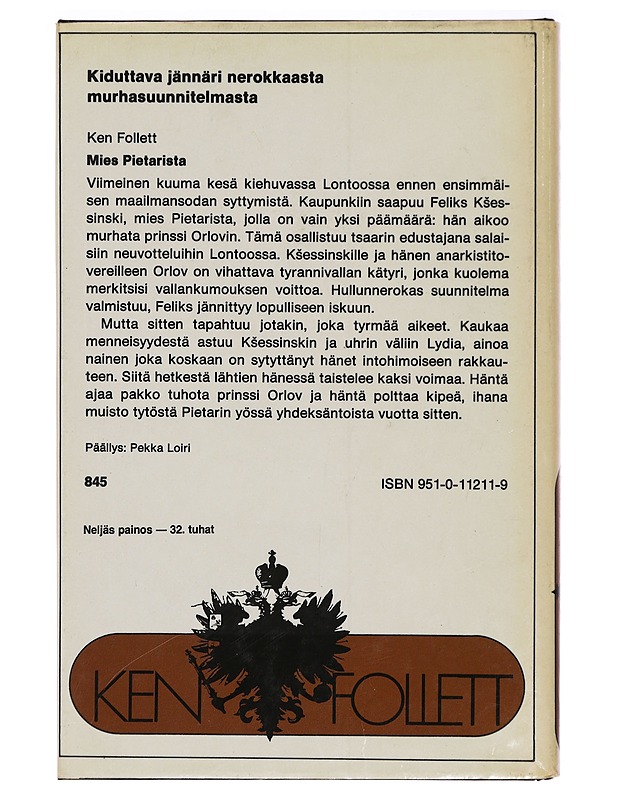 Mies Pietarista - Ken Follet - Historiakirjat - 10105328847 - 1