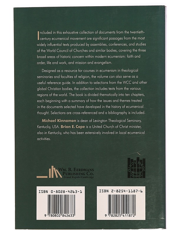 The ecumenical movement : an anthology of key texts and voices - Cope, Brian E. - Romaanit ja novellit - 10105328860 - 1