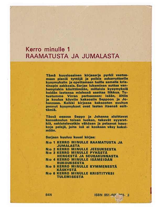 Kerro minulle Raamatusta ja Jumalasta - Tietokirjat ja oppaat - 10105328940 - 1