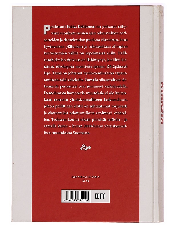 Kekkosen kynästä : diagnoosi Suomesta - Jukka Kekkonen - Tietokirjat ja oppaat - 10105329037 - 1