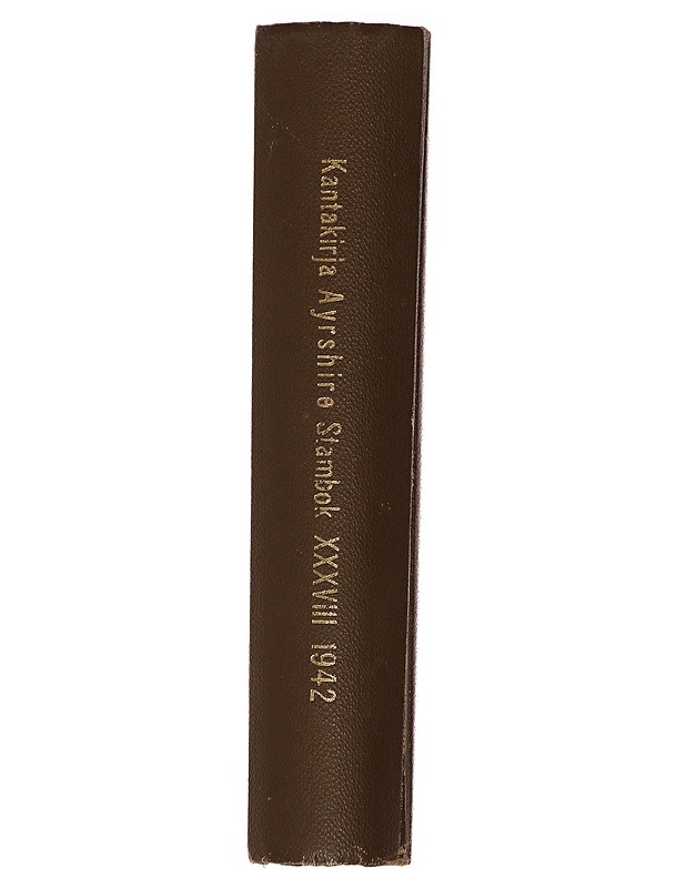 Kantakirja Ayrshire Slambok XXXVIII 1942 - Tietokirjat ja oppaat - 10105329060 - 1