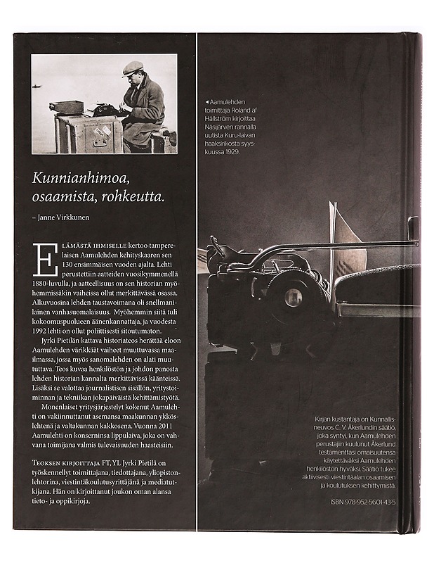 Elämästä ihmiselle : 130-vuotiaan Aamulehden historia - Jyrki Pietilä - Tietokirjat ja oppaat - 10105329595 - 1