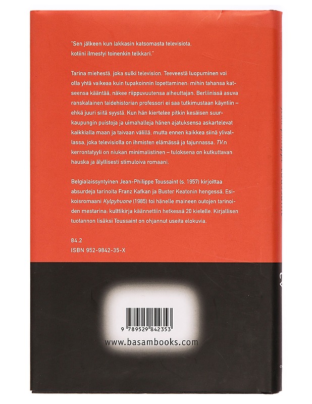 Tv - Toussaint, Jean-Philippe - Romaanit ja novellit - 10105329849 - 1