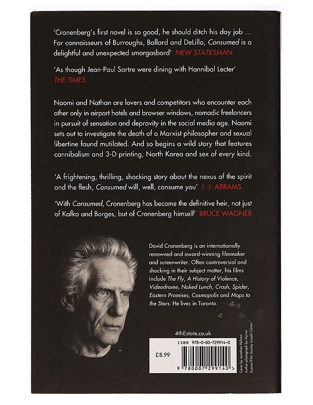 Consumed - David Cronenberg - Tietokirjat ja oppaat - 10105330022 - 1