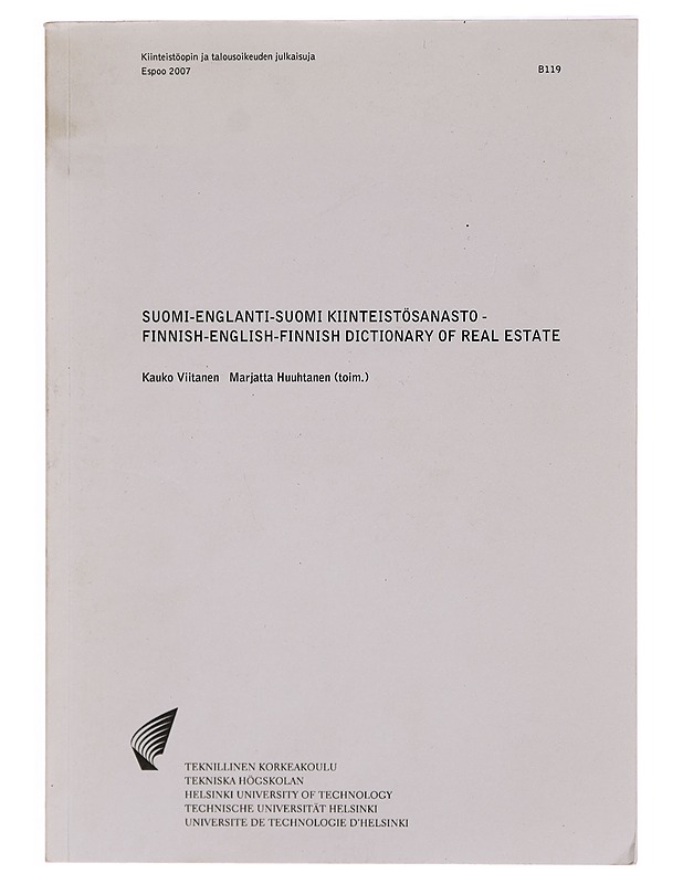 Suomi - Englanti - Suomikiinteistösanasto - Tietokirjat - 10105330242 - 0