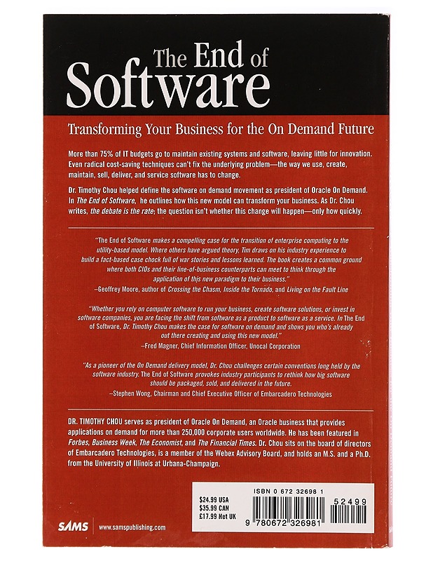 The End of Software: Transforming Your Business for the On Demand Future - Tietokirjat ja oppaat - 10105330278 - 1