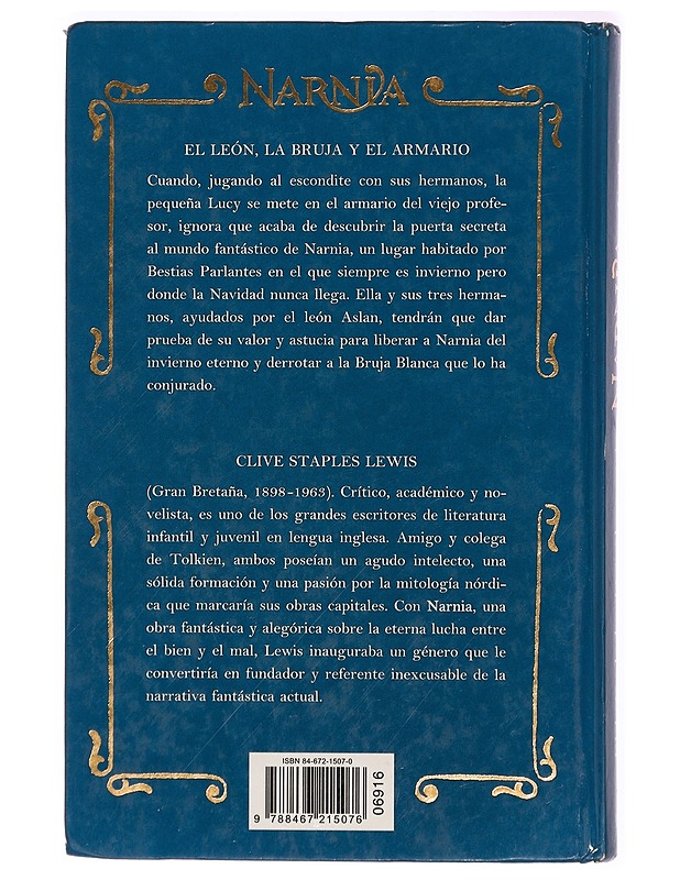Las Cronicas de Narnia - El leon, la bruja y el armario - Fantasia- ja scifi - 10105331024 - 1