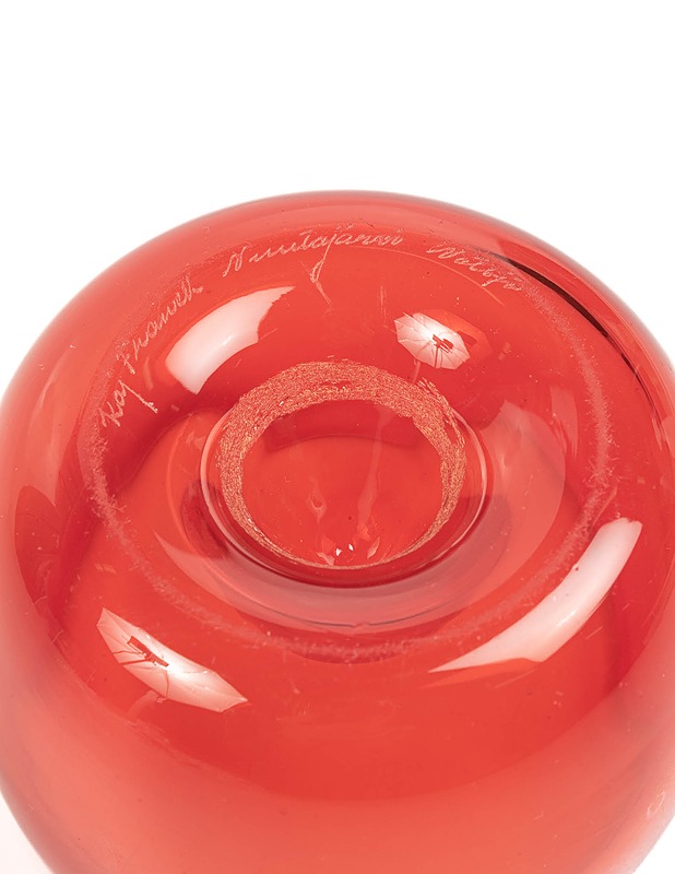 NUUTAJÄRVI Rosso taidelasikulho - Koriste-esineet - 10105331072 - 2