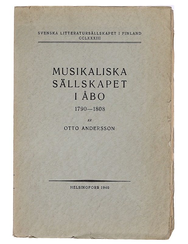 Musikaliska Sällskapet - Historiakirjat - 10105331084 - 0