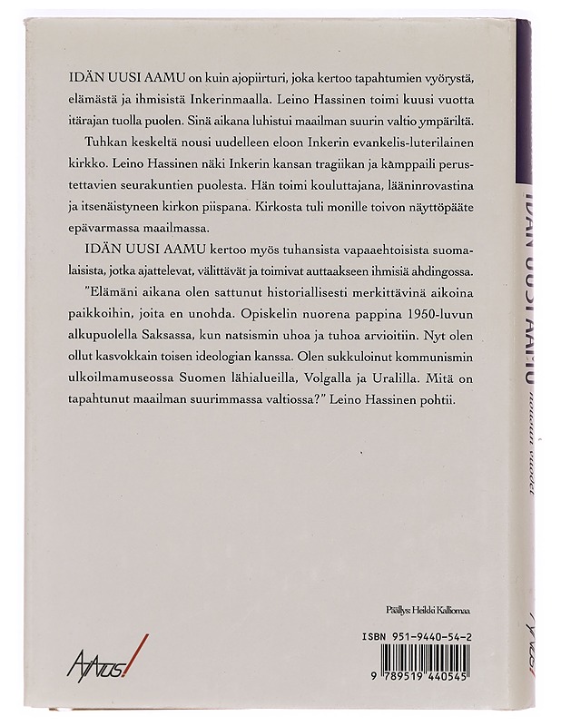 Idän uusi aamu : Inkerin kirkon nousun vuodet - Leino Hassinen - Elämäkerrat ja muistelmat - 10105331288 - 1