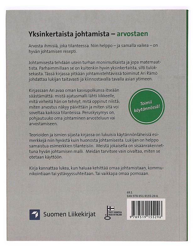 Yksinkertaista johtamista : arvostaen - Rämö, Ari - Tietokirjat ja oppaat - 10105331295 - 1