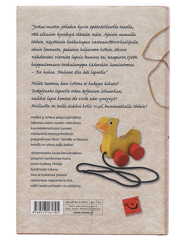 Adoptiomatka - Anna Pihlajaniemi - Elämäkerrat ja muistelmat - 10105331528 - 1