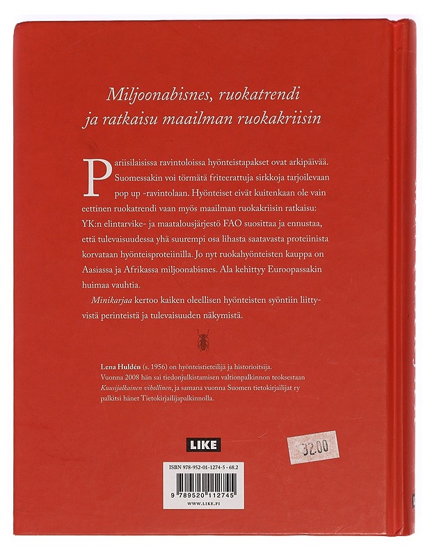 Minikarjaa : hyönteiset ruokana - Huldén, Lena - Ruokakirjat - 10105331537 - 1