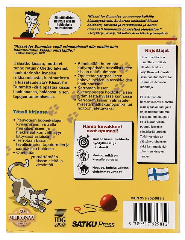 Kissat for dummies - Spadafori, Gina - Tietokirjat ja oppaat - 10105331725 - 1