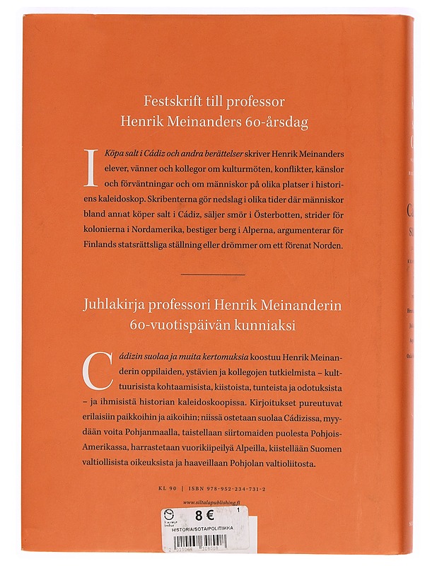 Köpa salt i Cádiz - Cádizin suolaa - Henrika Tandefelt - Elämäkerrat ja muistelmat - 10105331871 - 1