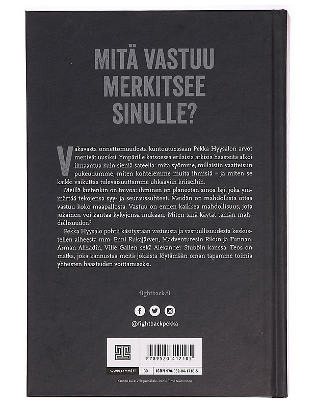 Vastuun FightBack - Pekka Hyysalo - Elämäkerrat ja muistelmat - 10105331947 - 1