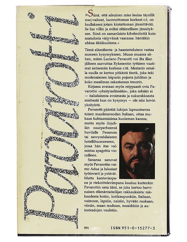 Pavarotti - Pavarotti, Luciano - Elämäkerrat ja muistelmat - 10105332012 - 1