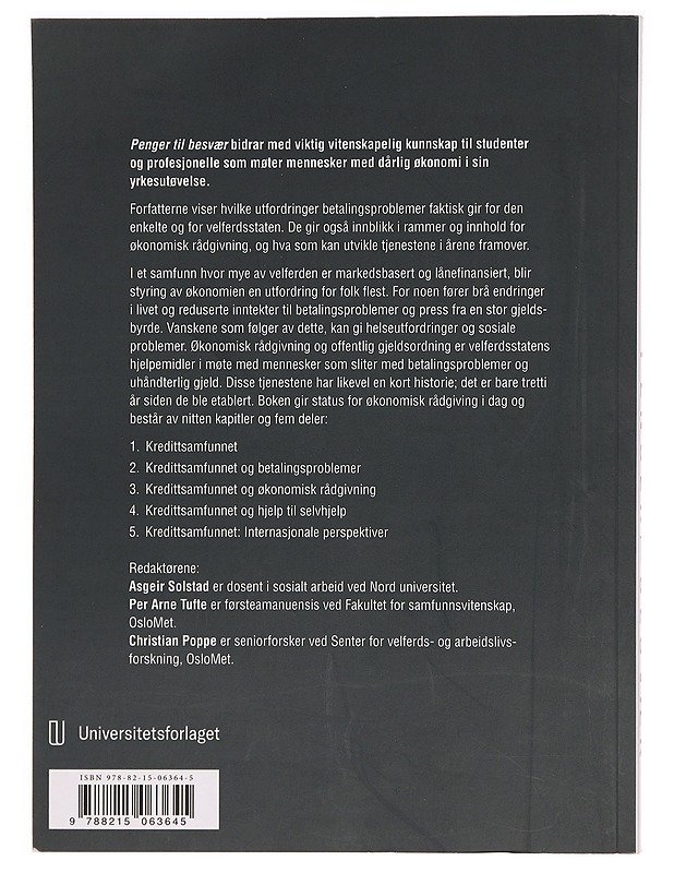 Rahaa vaivoihin - Asgeir Solstad, Per Arne Tufte & Christian Poppe - Tietokirjat ja oppaat - 10105332065 - 1