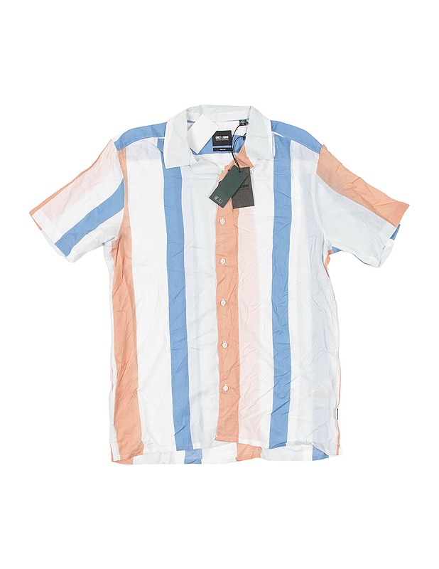 ONLY & SONS lyhythihainen kauluspaita, L - Miesten paidat - 10105332174 - 0