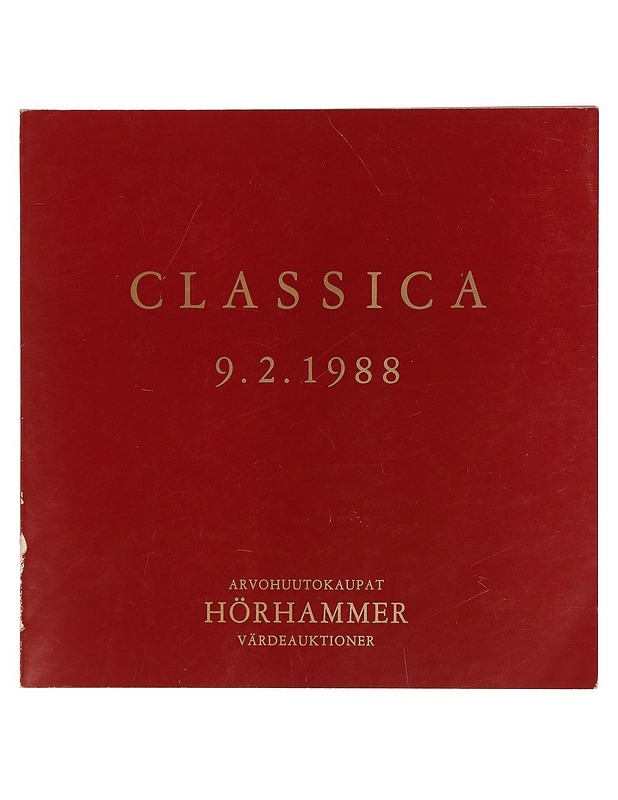Classica 9.2.1988 - Hörhammer - Tietokirjat ja oppaat - 10105332239 - 0