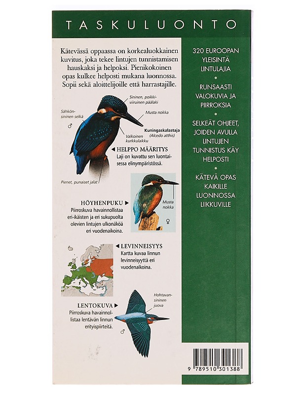Linnut : runsaasti kuvitettu opas Euroopan linnuista - John Woodward - Tietokirjat ja oppaat - 10105332306 - 1