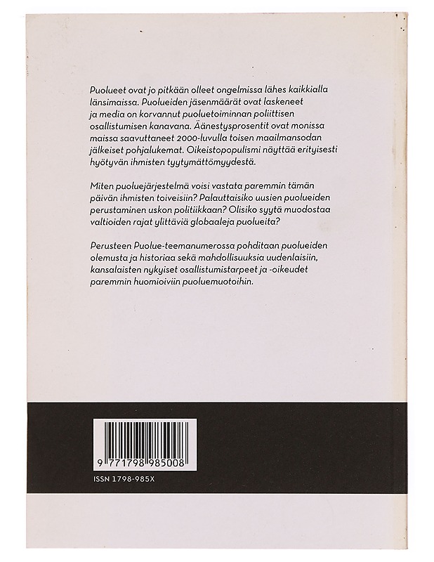 Peruste 1/2011 : Puolue - Tietokirjat ja oppaat - 10105332409 - 1
