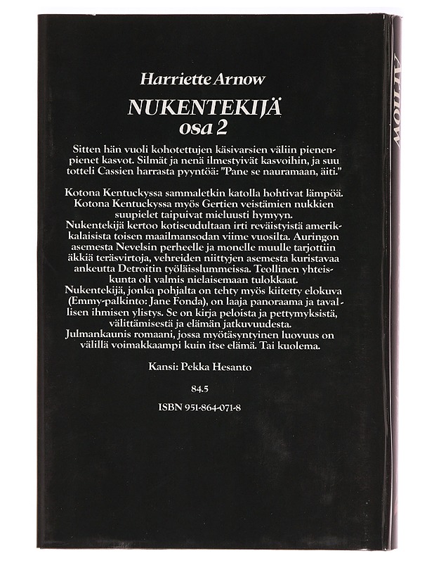 Nukentekijä osa 2 - Harriette Arnow - Romaanit ja novellit - 10105332446 - 1